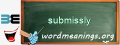 WordMeaning blackboard for submissly